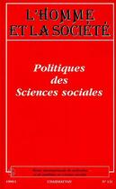 Couverture du livre « Politiques des sciences sociales - vol131 » de  aux éditions L'harmattan