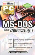 Couverture du livre « Pc Poche Ms-Dos » de Databeker9782218726248 aux éditions Micro Application