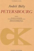 Couverture du livre « Petersbourg » de Andrei Biely aux éditions L'age D'homme