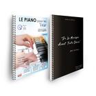 Couverture du livre « OFFRE DUO - LE PIANO POUR LES 9/15 ANS - VOL 1 + CAHIER DE MUSIQUE VERLAINE 80 PAGES » de Christophe Astié aux éditions F2m