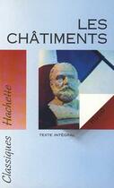 Couverture du livre « Les châtiments » de Victor Hugo aux éditions Hachette Education