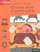 Couverture du livre « Grosses Tetes Et Petits Pieds ; 28 Histoires Impertinentes » de Claude Bourgeyx et Jochen Gerner aux éditions Nathan