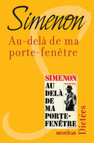 Couverture du livre « Au-delà de ma porte-fenêtre » de Georges Simenon aux éditions Omnibus