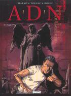 Couverture du livre « A.d.n Tome 2 ; l'ange noir » de Pierre Makyo aux éditions Glenat