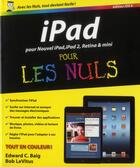 Couverture du livre « Ipad 2 et nouvel ipad ed ios 6 pour les nuls » de Edward C. Baig aux éditions First