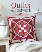 Couverture du livre « Quilts & redwork : 60 blocs de broderie rouge » de Kristel Salgarollo aux éditions De Saxe