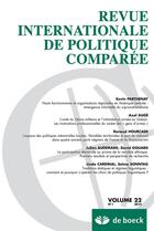 Couverture du livre « Revue internationale de politique comparee 2015/1 » de  aux éditions De Boeck Superieur