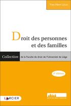 Couverture du livre « Droit des personnes et des familles (4e édition) » de Yves-Henri Leleu aux éditions Larcier