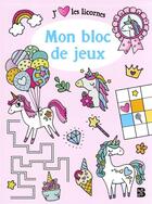 Couverture du livre « Licornes bloc de jeux » de  aux éditions Le Ballon