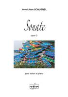 Couverture du livre « Sonate pour violon et piano opus 3 » de Schubnel Henri-Jean aux éditions Delatour