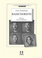 Couverture du livre « Balbutiements » de Paul Barbieri aux éditions Scribest