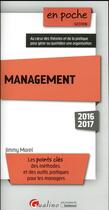 Couverture du livre « Management 2016-2017 » de Jimmy Morel aux éditions Gualino