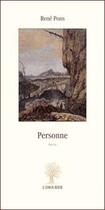 Couverture du livre « Personne » de Rene Pons aux éditions L'amourier