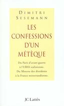Couverture du livre « Confessions D'Un Meteque » de Dimitri Sesemann aux éditions Lattes