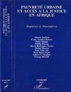 Couverture du livre « Pauvreté urbaine et accès à la justice en Afrique » de  aux éditions L'harmattan