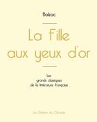 Couverture du livre « La Fille aux yeux d'or de Balzac » de Honoré De Balzac aux éditions Editions Du Cenacle