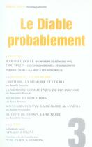 Couverture du livre « Revue le diable probablement t.3 » de  aux éditions Verdier