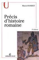 Couverture du livre « Précis d'histoire romaine » de Bordet Marcel aux éditions Armand Colin