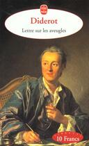 Couverture du livre « Lettres sur les aveugles » de Denis Diderot aux éditions Le Livre De Poche