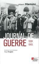 Couverture du livre « Journal de guerre, 1939-1943 » de Albert Memmi aux éditions Cnrs