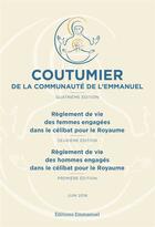 Couverture du livre « Coutumier de la Communauté de l'Emmanuel » de  aux éditions Emmanuel