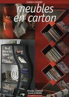 Couverture du livre « Meubles en carton » de Mireille Cardon et Sonia Cardon aux éditions De Saxe