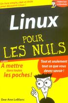 Couverture du livre « Linux (3e édition) » de Leblanc Dee-Ann aux éditions First Interactive