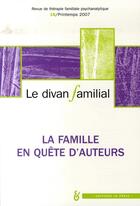 Couverture du livre « La famille en quête d'auteurs » de Alberto Eiguer aux éditions In Press