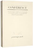 Couverture du livre « Édition 2008 » de  aux éditions Conference