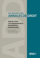 Couverture du livre « La Regards croisés sur la dématérialisation des procédures juridictionnelles » de Christophe Otero aux éditions Pu De Rouen