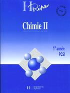 Couverture du livre « Chimie T.2 ; Premiere Annee Pcsi » de Andre Durupthy aux éditions Hachette Education