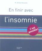 Couverture du livre « En finir avec l'insomnie » de Jerome Palazzolo aux éditions Hachette Pratique