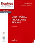 Couverture du livre « Droit pénal, procédure pénale (édition 2021) » de Catherine Ginestet et Thierry Gare aux éditions Dalloz