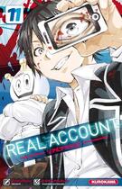 Couverture du livre « Real account Tome 11 » de Shizumu Watanabe et Okushou aux éditions Kurokawa