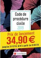 Couverture du livre « Code de procédure civile (édition 2019) » de Loic Cadiet aux éditions Lexisnexis