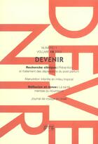 Couverture du livre « Devenir vol 15 n 1 2003 » de Guedeney/Antoin aux éditions Georg