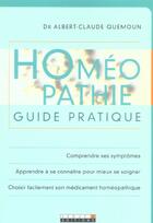 Couverture du livre « Homéopathie - guide pratique » de Quemoun Albert-Claud aux éditions Leduc