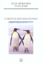 Couverture du livre « Carnets des malouines » de Jean-Bernard Vuilleme aux éditions Zoe