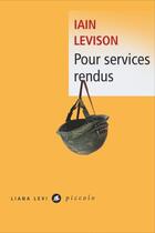 Couverture du livre « Pour services rendus » de Iain Levison aux éditions Liana Levi