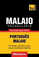 Couverture du livre « Vocabulário Português-Malaio - 9000 palavras mais úteis » de Andrey Taranov aux éditions T&p Books