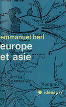 Couverture du livre « Europe Et Asie » de Emmanuel Berl aux éditions Gallimard