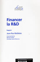 Couverture du livre « Financer la r&d » de  aux éditions Documentation Francaise