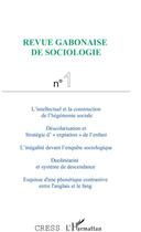 Couverture du livre « REVUE GABONAISE DE SOCIOLOGIE n.1 » de Revue Gabonaise De Sociologie aux éditions L'harmattan