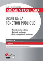 Couverture du livre « Droit de la fonction publique (3e édition) » de Frederic Colin aux éditions Gualino Editeur