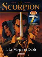 Couverture du livre « Le scorpion T.1 ; la marque du diable » de Stephen Desberg et Enrico Marini aux éditions Dargaud