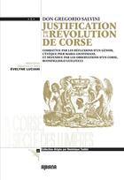 Couverture du livre « Justification de la révolution de Corse » de Evelyne Luciani aux éditions Albiana