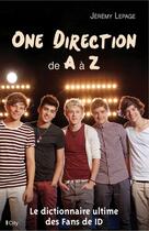 Couverture du livre « One Direction de A à Z » de Jeremy Lepage aux éditions City Editions