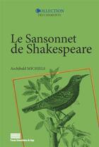 Couverture du livre « Le sansonnet de Shakespeare » de Archibald Michiels aux éditions Pulg
