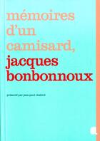 Couverture du livre « Mémoires d'un camisard ; Jacques Bonbonnoux » de Jacques Bonbonnoux aux éditions Alcide