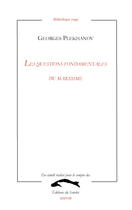 Couverture du livre « Les questions fondamentales du Marxisme » de Georges Plekhanov aux éditions Editions Du Sandre